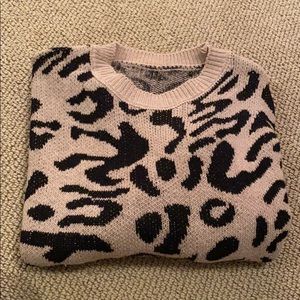 Cheetah print sweater